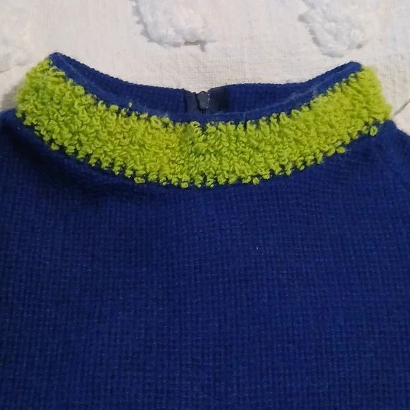 Stunning Vintage Lady Lisa  1960s-70s  Plush Tunic Sweater Unique! ⚜️👑⚜️ - Picture 5 of 8